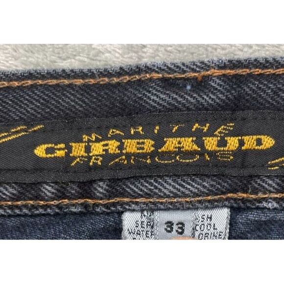 VTG Marithe Francois Girbaud Men's Jeans Denim Black 33X32 Tapered USA Made - Picture 6 of 9